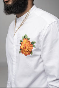 Rose of thorns button up